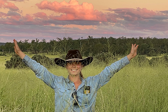 St Margaret's 2022 Co School Captain at home on her property